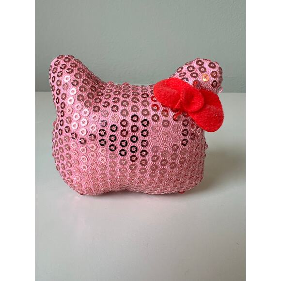 Pillow from Hello Kitty My Life As Doll Room Play Set Replacement Pink Sequins - Picture 1 of 4
